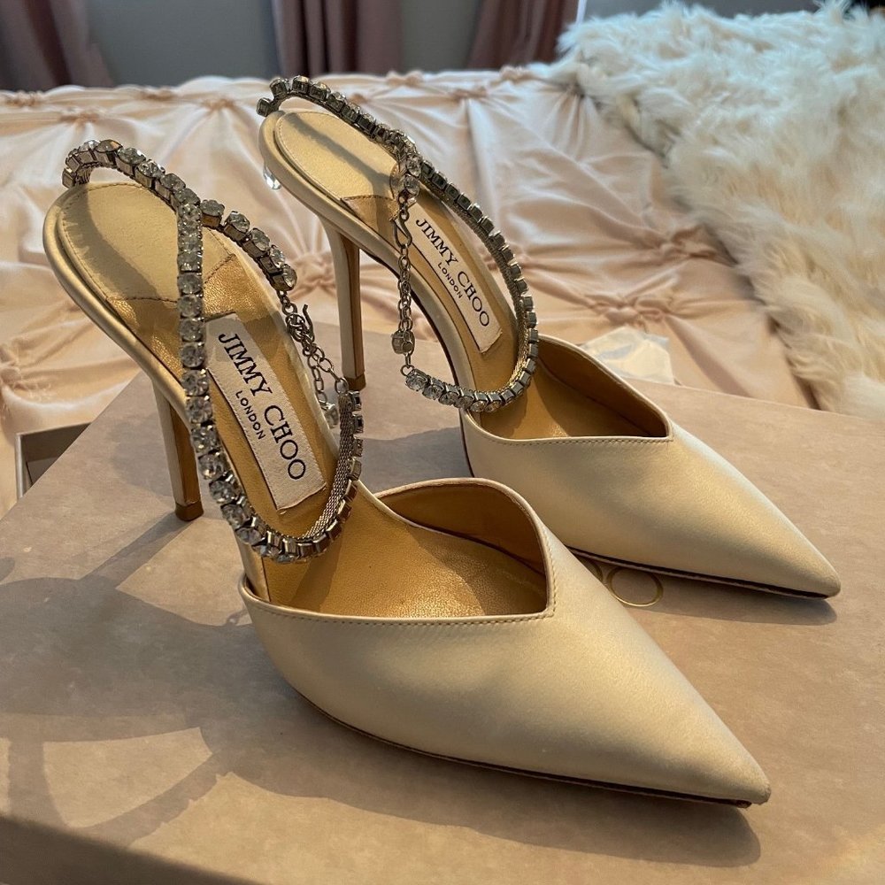 Jimmy Choo Saeda 100 Size 26.5 - Picture 4 of 5